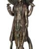 Magic  Collection~12.5 Inch Hindu God Shesha Vishnu Antique Bronze Finish Hand Painted Figurine Statue