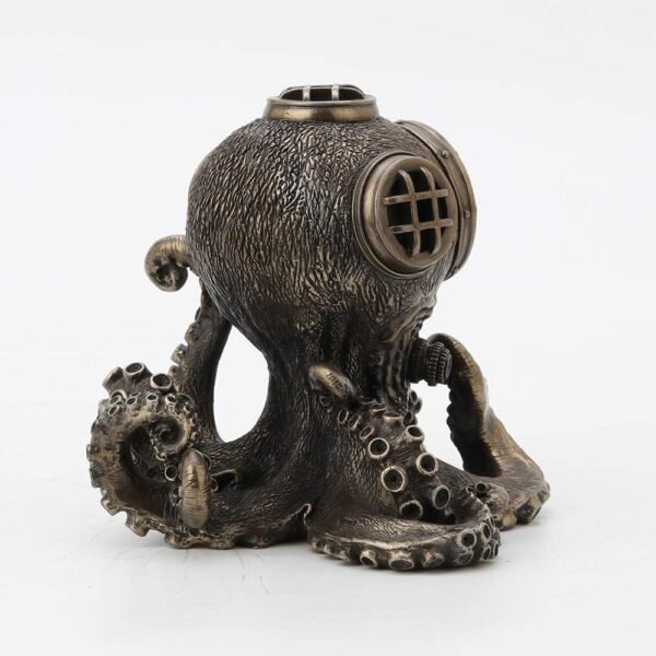 Magic  Collection~5.2 Inch Steampunk Octopus Diving Bell Clock Antique Inch Statue