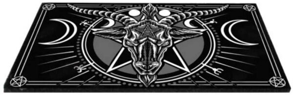 Dark Collection~Baphomet Doormat 45x75cm Black, One Size