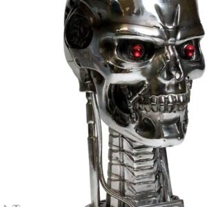 Magicun N.Giftware~Terminator Head Goblet 17cm Silver, Resin w/Stainless Steel Insert