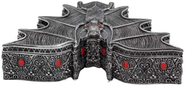 Dark Collection~B4703P9 Carpe Noctem Box 17cm, Silver, One Size