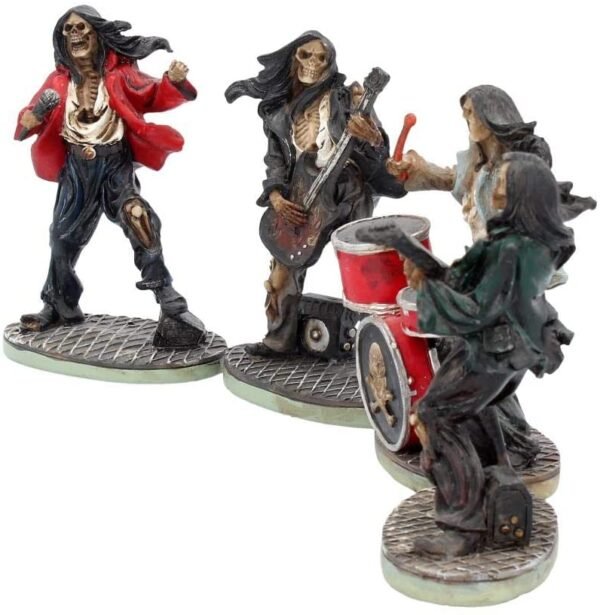 Dark Collection~NEM3962 One Hell Of A Band! (Set of Four) Figurine 10 cm Ivory