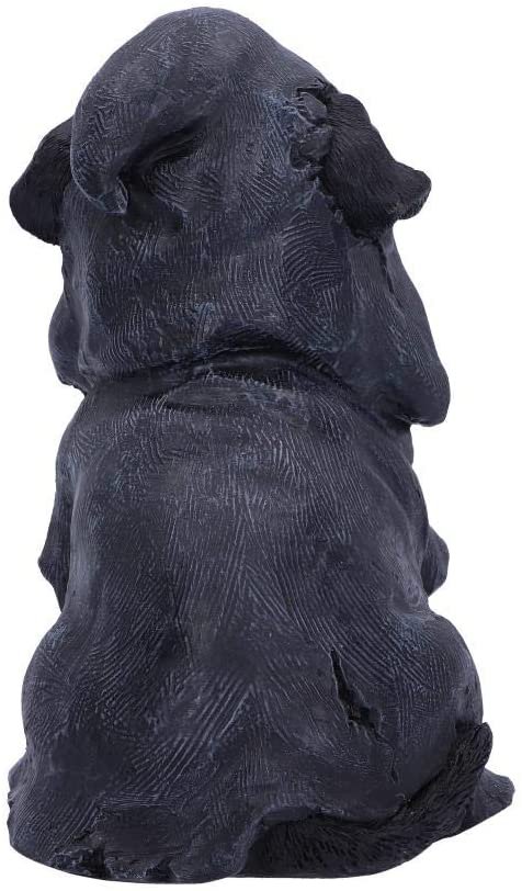 Dark Collection~Canine Cloaked Grim Reaper Dog Figurine, Polyresin, Black, 17cm