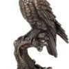 Magic  Collection~9.5 Inch Kestrel Falcon Antique Bronze Finish Animal Wild Life Birds Hawk Eagle Sculpture Collectible Figurine