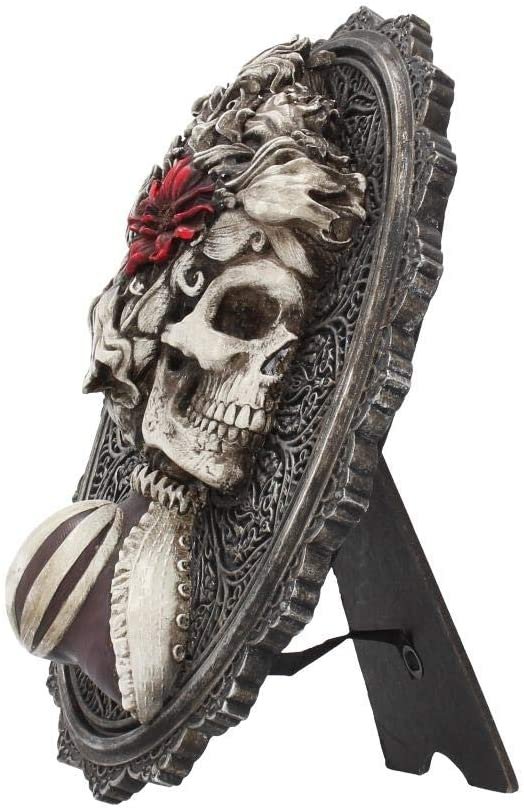 Dark Collection~Beautiful Wall Plaque 22cm Grey, Polyresin