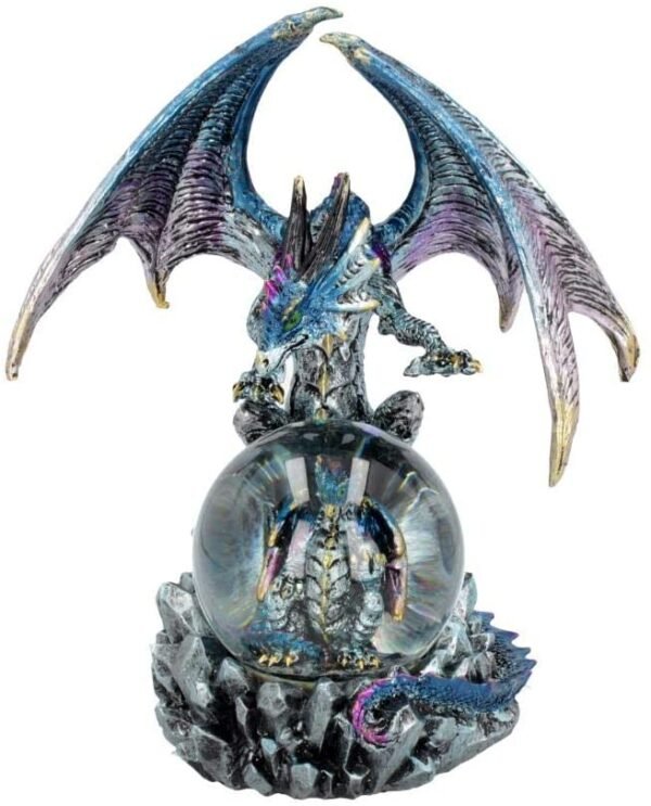 Nemesis Now Azul Oracle 19cm Snowglobe Blue, Resin