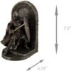 Magic  Collection~Maltese Crusader Statue in Armor Guarding Door Holding Shield & Sword Bookend