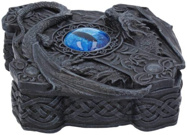 Fantasy Collection~ Ice Dragon Cross Box 16.5cm, Black