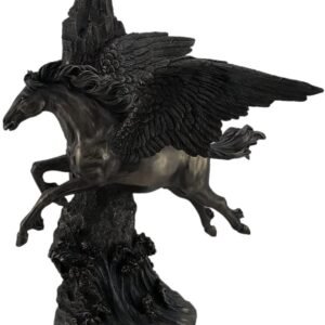 Magic  Collection~Pegasus Flying and Galloping Through Cliffs Mythology Statue