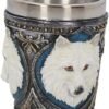 Animal Collection~ Ghost Wolf (Set of Four) Shot Glasses 8cm White
