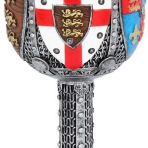 Mythology Collection~ English Goblet 17cm Grey, Resin w/Stainless Steel Insert