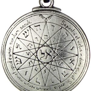 Soloman Pentant~Pewter Key of Solomon Pentacle of Mercury Talisman Pendant