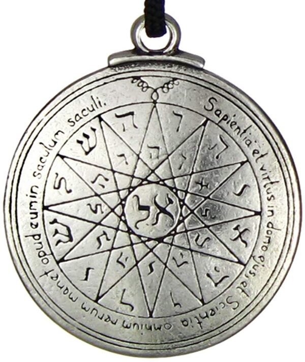 Soloman Pentant~Pewter Key of Solomon Pentacle of Mercury Talisman Pendant