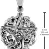 Sterling Silver Cimaruta Pentacle Pentagram Pendant