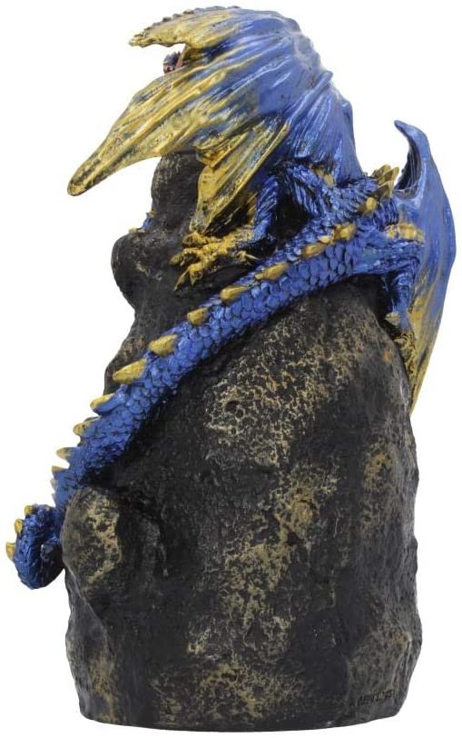 Magicun N.Giftware~Azure Geode Backflow Incense Burner 21cm Blue