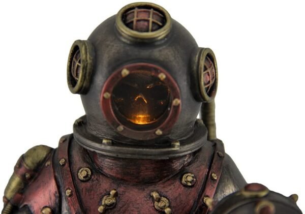 Magic  Collection~Lighted Steampunk Skeleton in Diving Suit Statue
