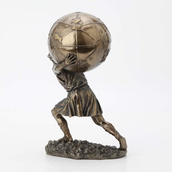 Magic  Collection~Bronzed Atlas Holding Up Celestial Sphere Statue/Storage Box