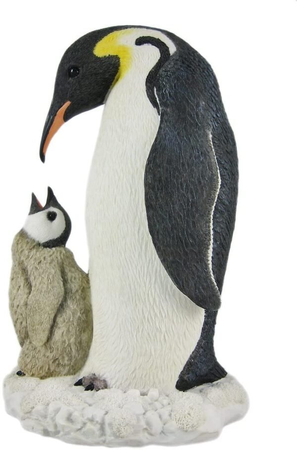 Magic  Collection~Mother and Child Penguin Statue Baby Chick