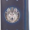 Artist Collections~ Wild One Lisa Parker Embossed Purse 19cm Blue, PU, Size