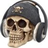 Dark Collection~Dead Beat Skull Figurine 16.3cm Ivory