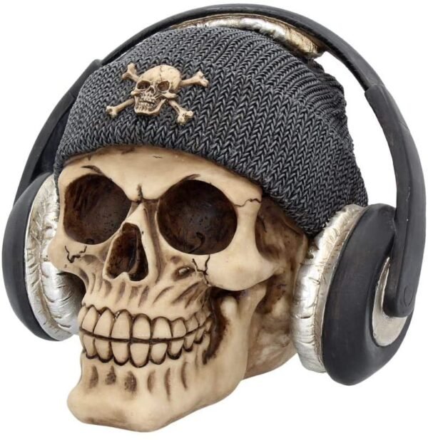 Dark Collection~Dead Beat Skull Figurine 16.3cm Ivory