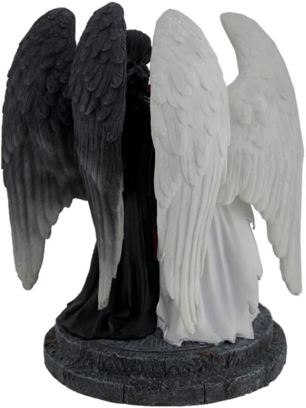Magic  Collection~Resin Statues James Ryman Dark and Light Angel Fantasy Statue 8 X 9 X 6 Inches Bronze