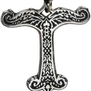 Soloman Pentant~Pewter Odin's Magic Spear Irminsul Pendant Necklace