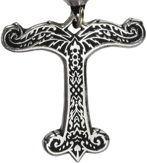 Soloman Pentant~Pewter Odin's Magic Spear Irminsul Pendant Necklace