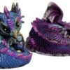 Fantasy Collection~ Hatchlings Mischief Set of 2 Dragon Figurines 8.5cm Multi-Coloured, Resin