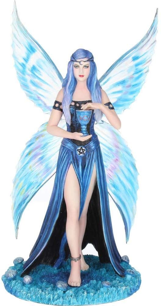 Artist Collections~ Enchantment Anne Stokes Figurine 26cm Blue, Resin