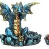 Fantasy Collection~ Three Wise Dragons Figurine 13cm Metallic Multi-coloured