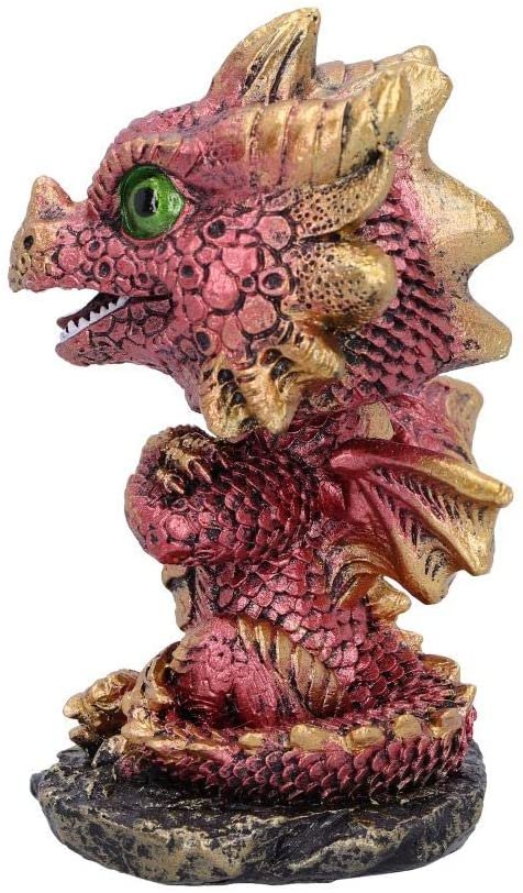 Nemesis Now Bobling Red Metallic Dragon Bobble Head, Polyresin, 9.5cm