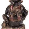 Steampunk Collection~Chimpanzee Scholar Figurine 18cm Bronze, Size 23cm