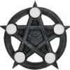 Magicun N.Giftware~Pentagram Tealight Holder 32cm Grey