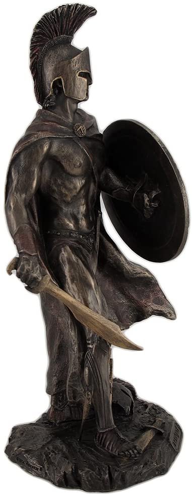 Magic  Collection~Spartan King Leonidas with Sword and Shield Bronzed Statue