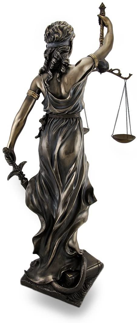Magicun  Collection~Bronzed Goddess of Justice `Themis` Sculptured Statue