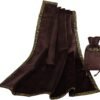Altar Tarot Table Cloth Divination Wicca Velvet Cloth with Tarot Pouch Purple