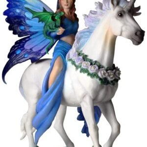 Artist Collections~ Realm of Enchantment Anne Stokes 27cm Figurine, Resin, Blue, One Size