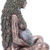 Mythology Collection~ Ethereal Mother Earth Gaia Art Statue Figurine, Polyresin, Bronze, 30cm