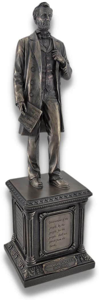 Magicun  Collection~Bronzed Abraham Lincoln on Pedestal Statue