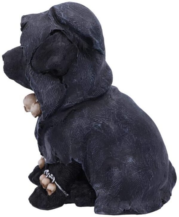 Dark Collection~Canine Cloaked Grim Reaper Dog Figurine, Polyresin, Black, 17cm