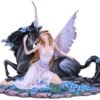 Fantasy Collection~ Spirit Bond Purple Pink Unicorn Fairy Companion Figurine, Polyresin, One Size