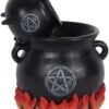 Spirit of Equinox Cauldrons With Flames Bac k Flow Incense Cone Burner