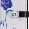 Witchcraft~Starry Diary with Lock, A5 PU Leather Journal with Combination Lock Digital Password Notebook Combination Locking Journal Diary (Starry 6)