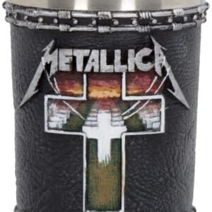 Band Merchandise~ B4683N9 Metallica-Master of Puppets Shot Glass 7cm, Resin w/Stainless Steel Insert, Black