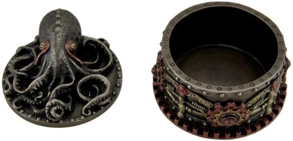 Magic  Collection~Decorative Bronze Finish Steampunk Octopus Trinket Box