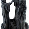 Magicun N.Giftware~Mother Maiden & Crone Backflow Incense Burner 18cm Black, Resin