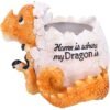 Magicun N.Giftware~Home is Where My Dragon is Pot 16cm, us:one Size, Yellow