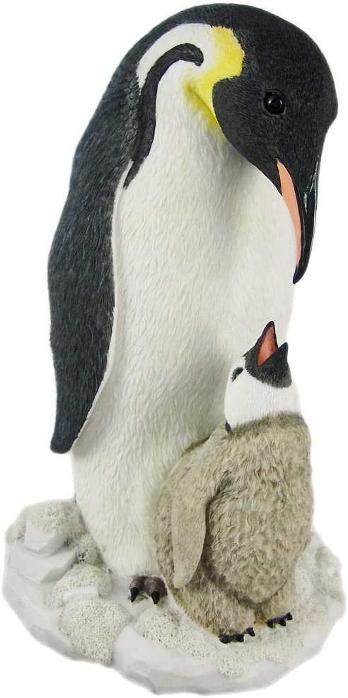 Magic  Collection~Mother and Child Penguin Statue Baby Chick