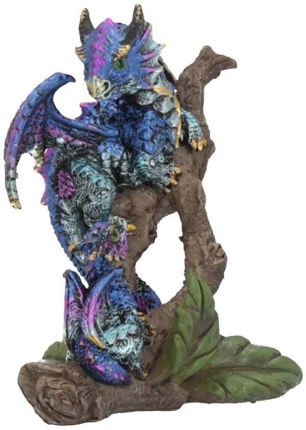 Fantasy Collection~ Wyrmlings Protector Dragon Figurine 10.5cm Blue, Resin, One Size